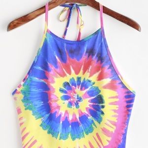 Tie Dye Halter Top